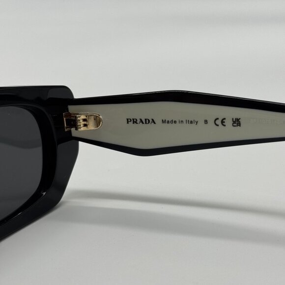 NEW PRADA PRB05SF 09Q08Z WOMEN BLACK SUNGLASSES SPR B05F 09Q08Z - Picture 7 of 9
